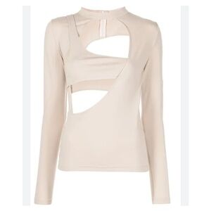 NWT Heliot Emil Layered Cut-Out Longsleeved Top Sz M